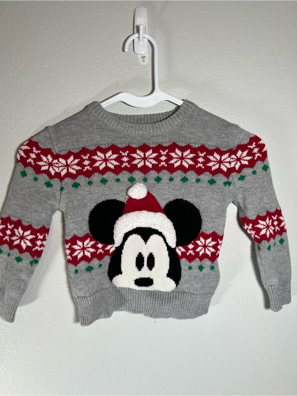 Disney Mickey Christmas sweater size 3